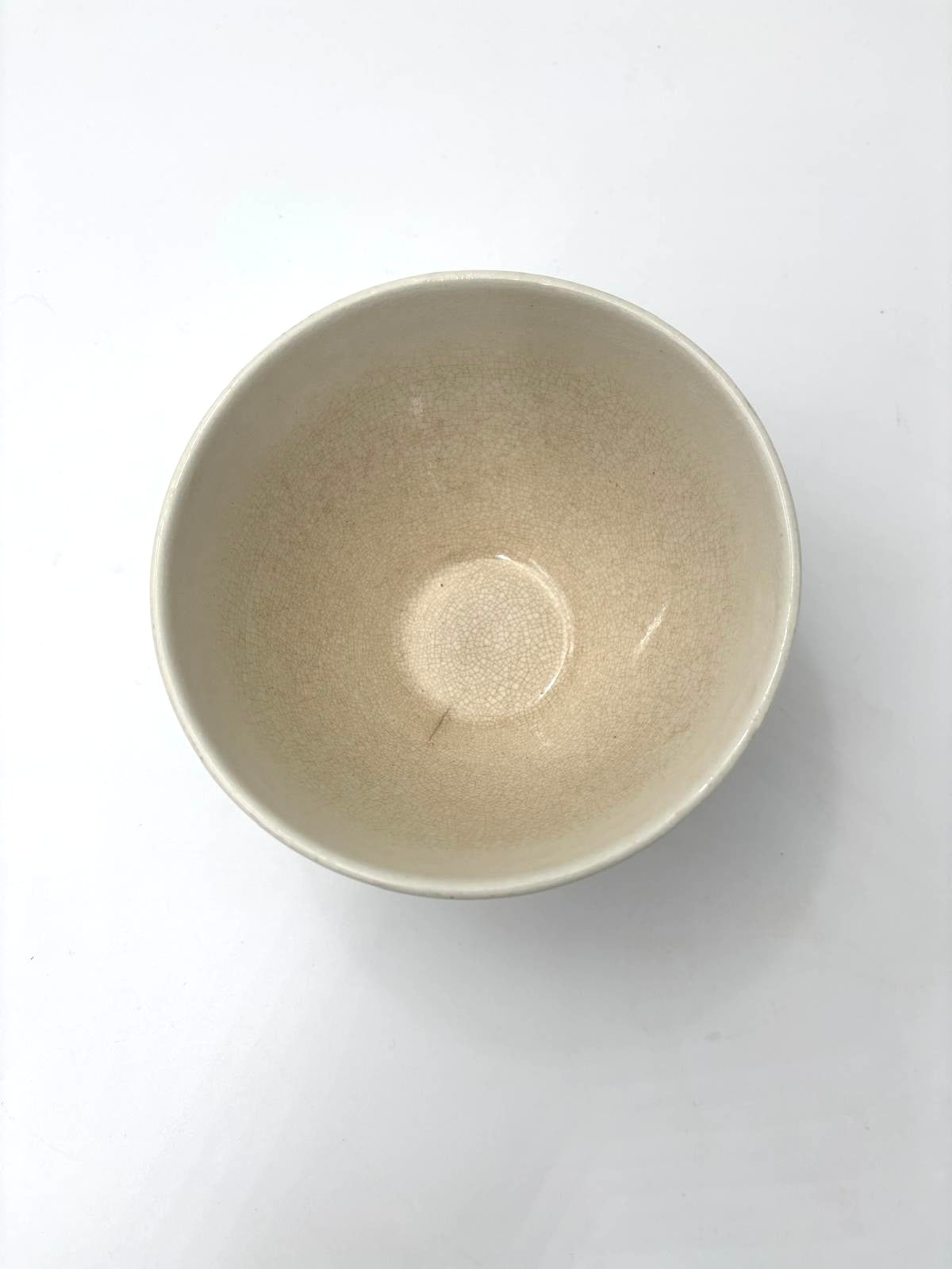 Café au lait bowl / bol a blue floral border