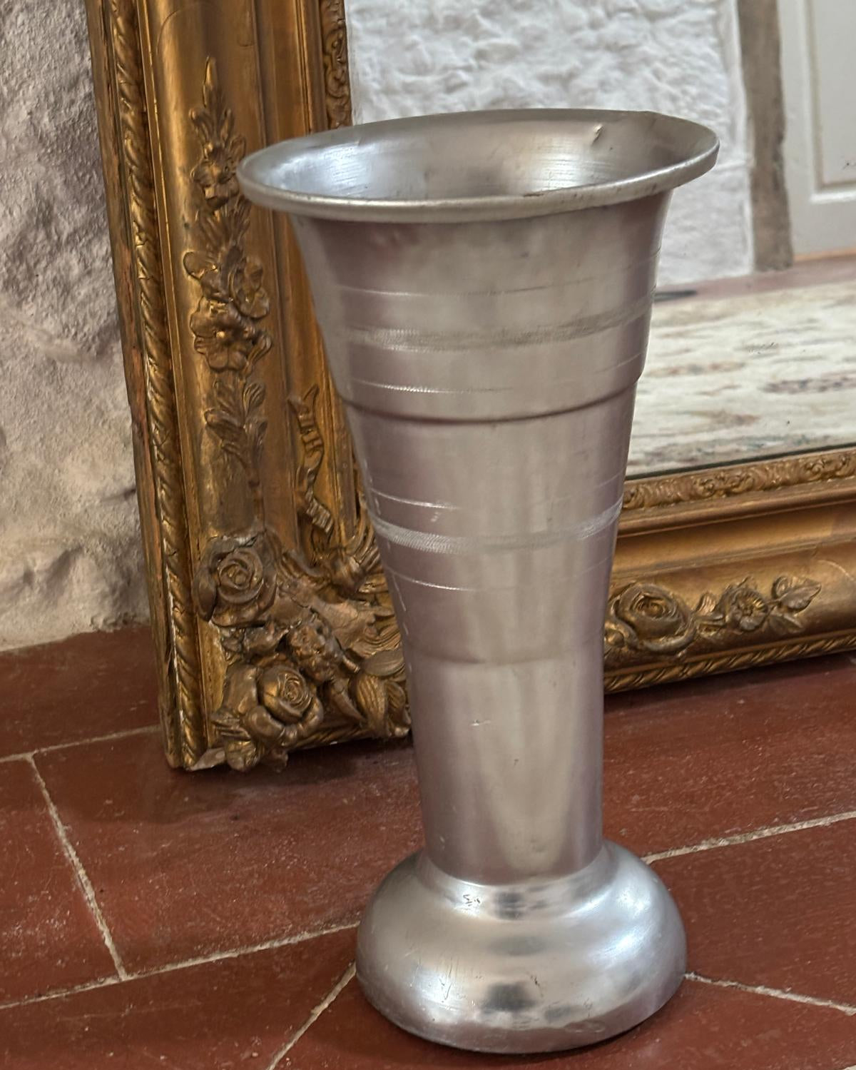 Blomsterhandlervase - sølvfinish