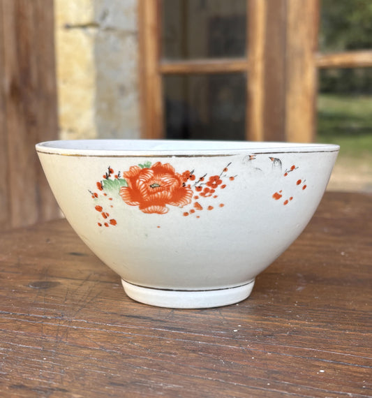 Bol - kaffeskål - Blomstermotiv