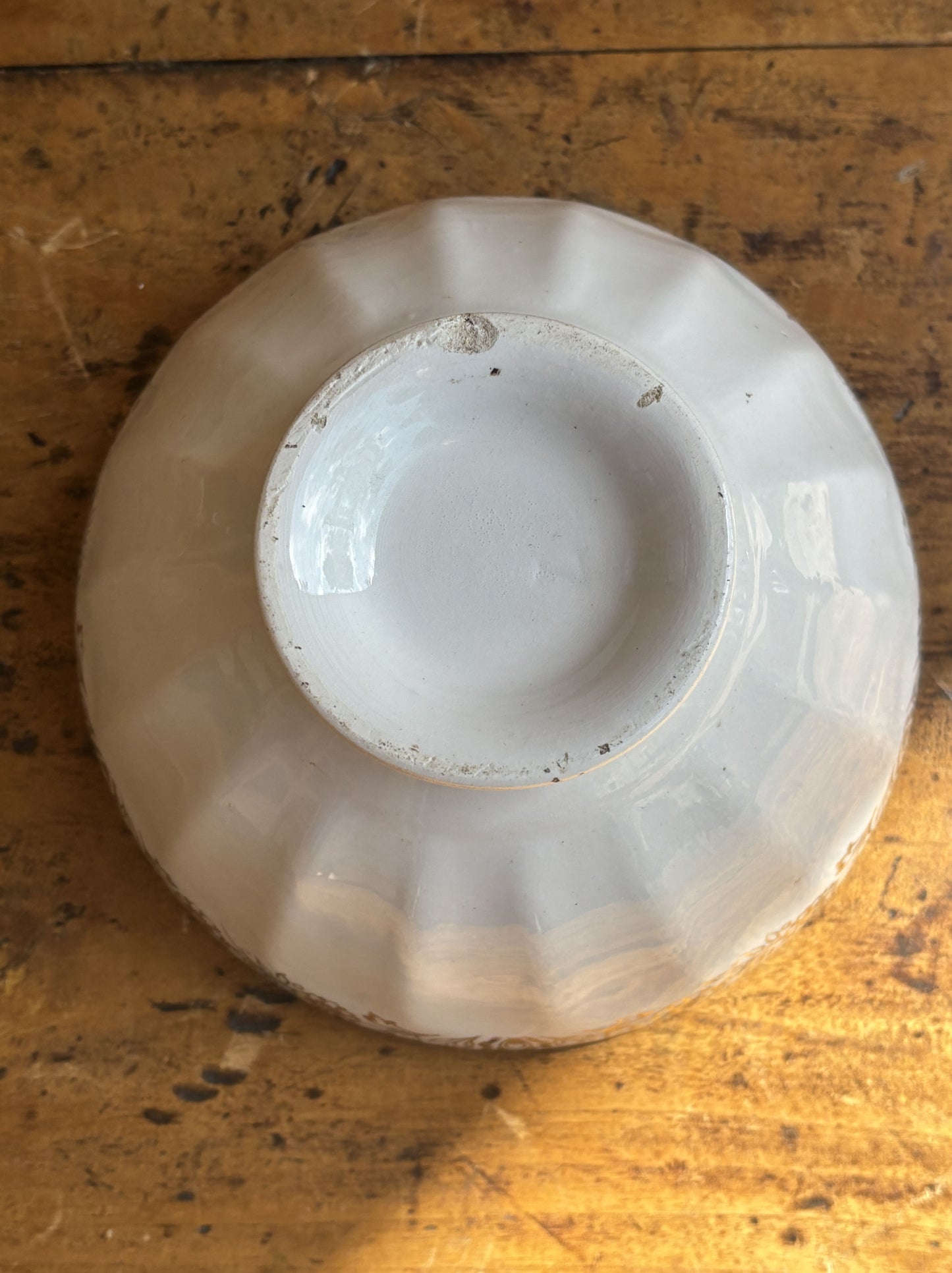 Cafe au lait skål med guldkant