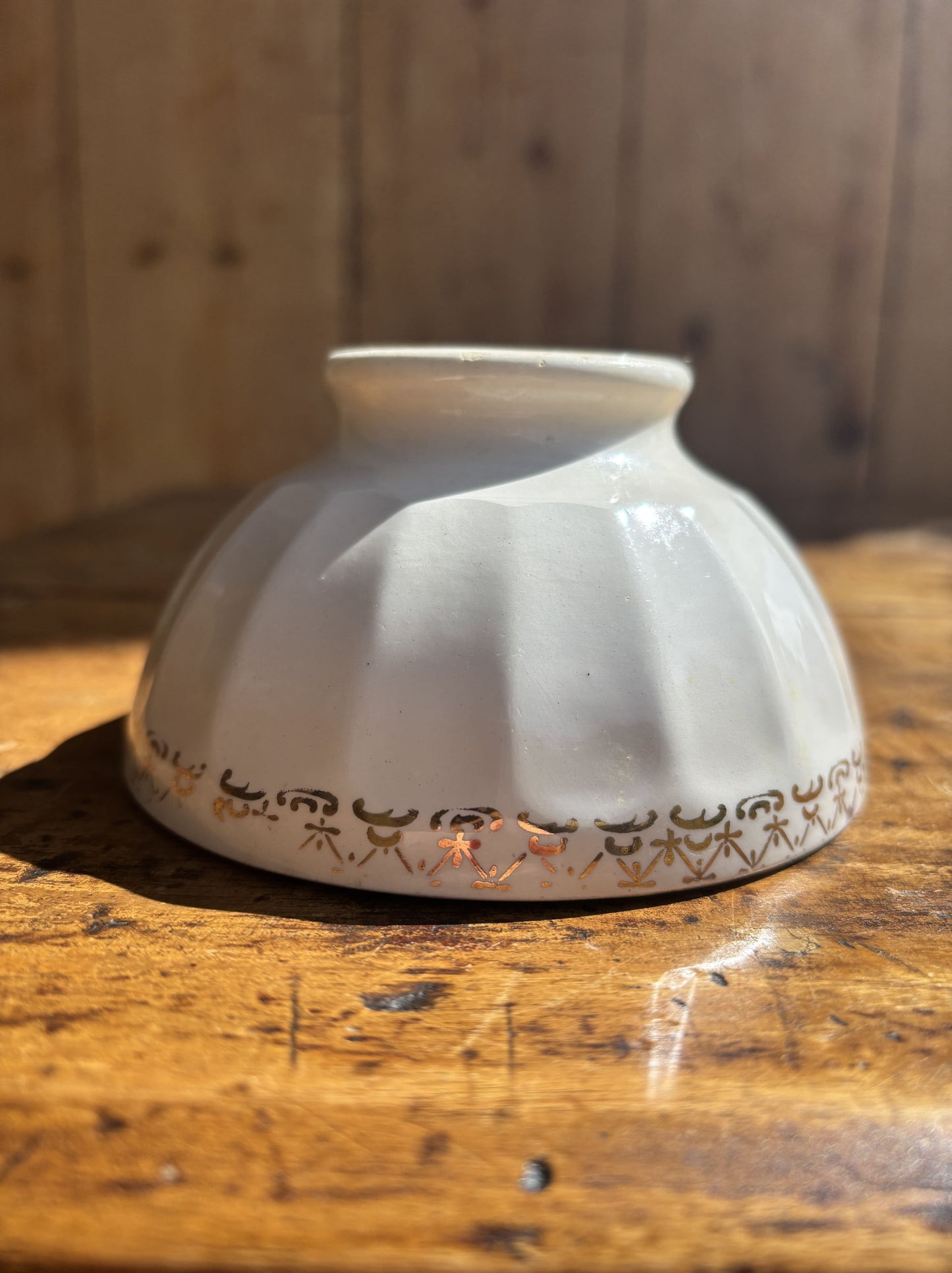 Cafe au lait bol med guldkant