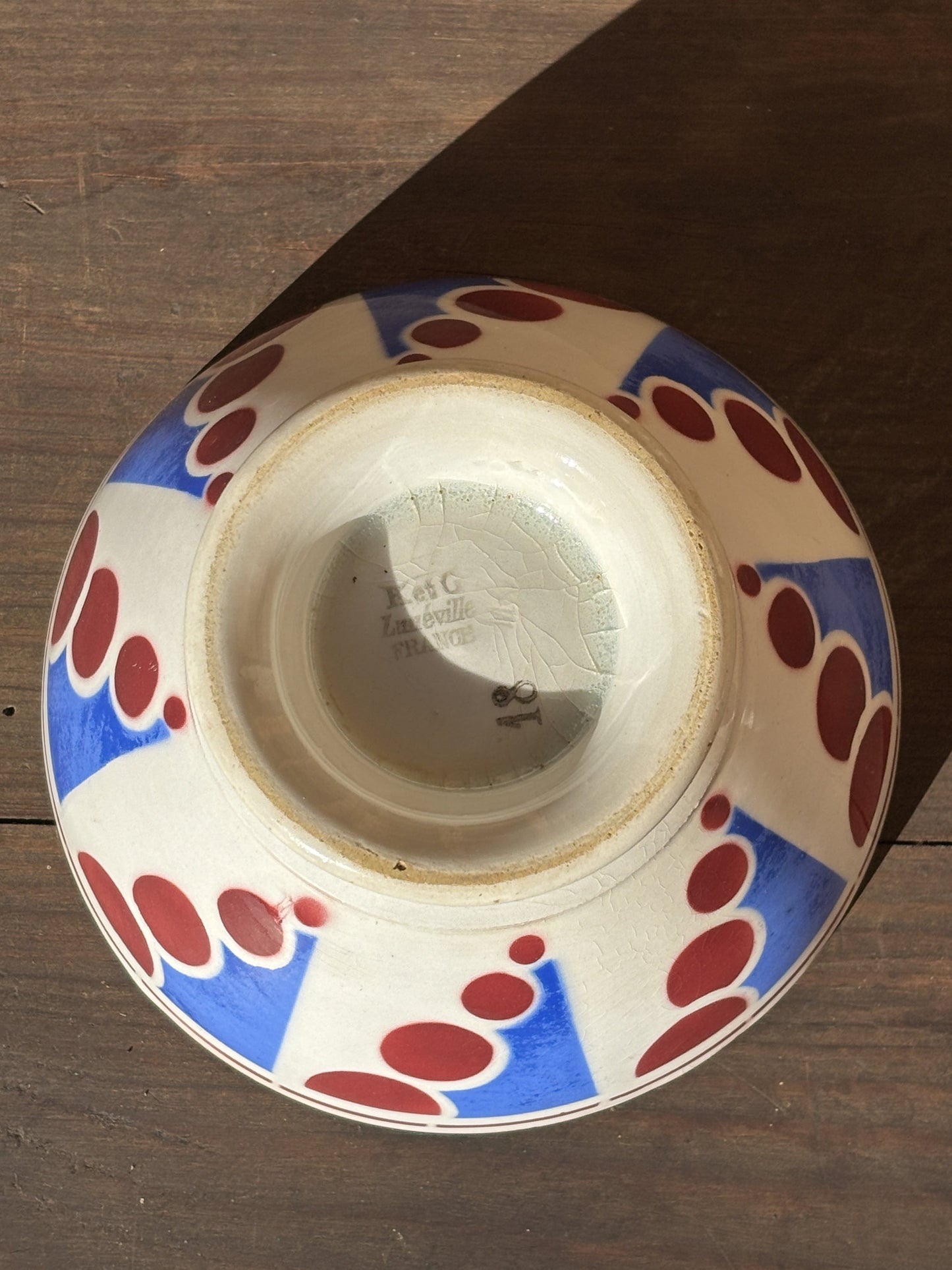 Luneville Cafe au Lait kaffeskål (bol) i art deco design