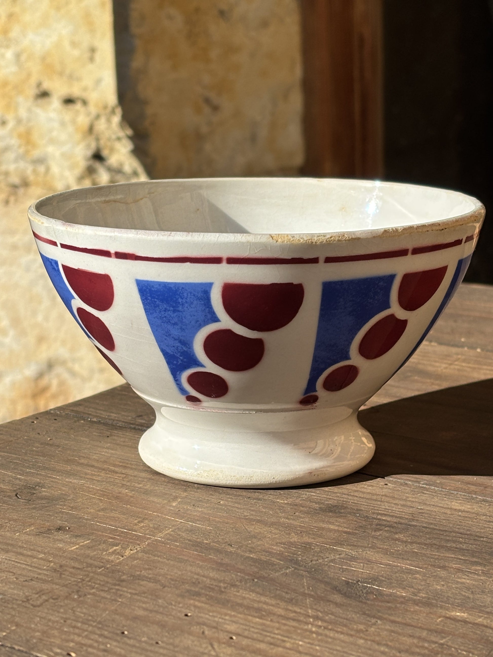 Luneville Cafe au Lait kaffeskål (bol) i art deco design