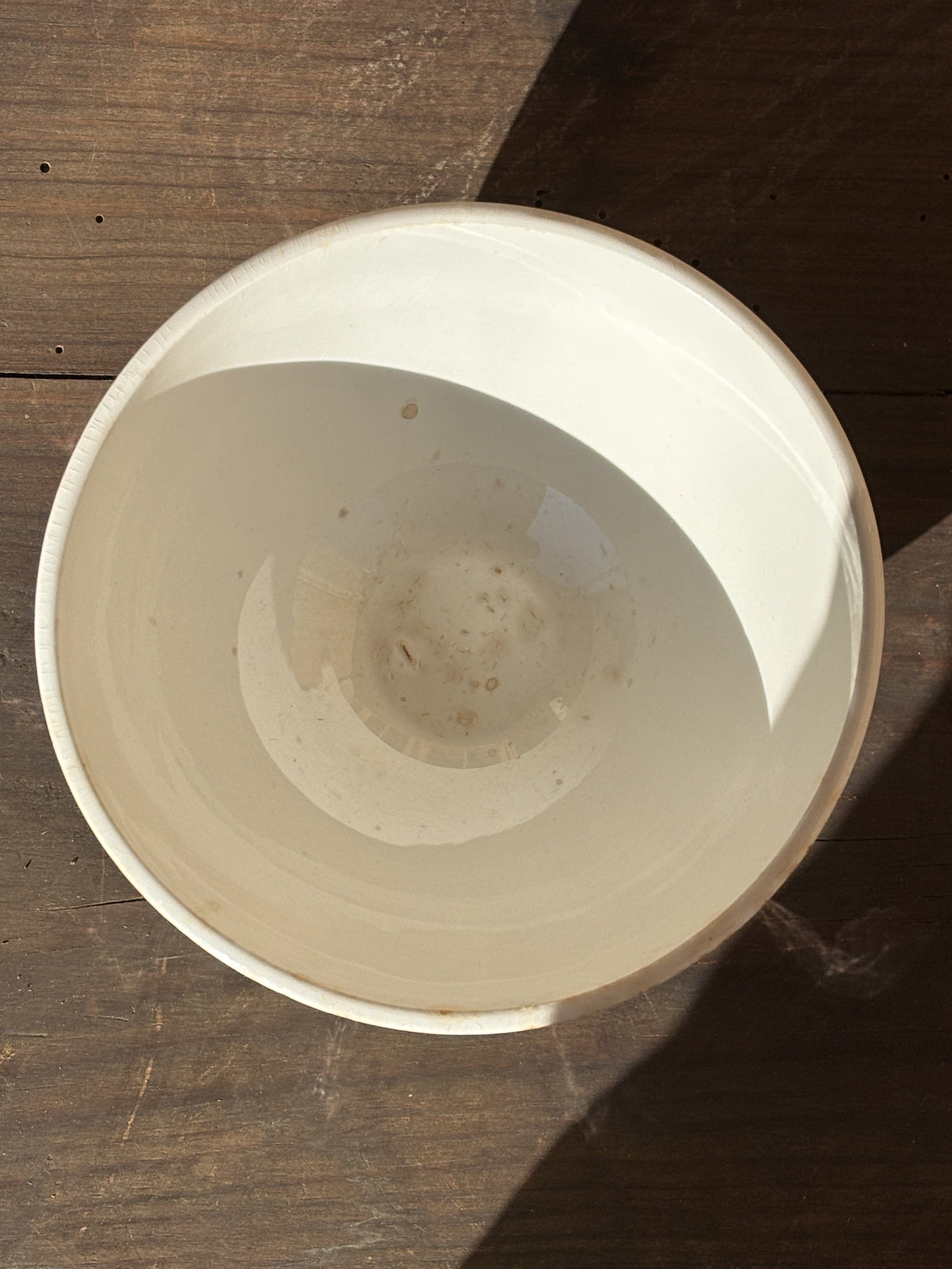 Cafe au Lait kaffeskål (bol) fra Sarreguemines med grønt mønster