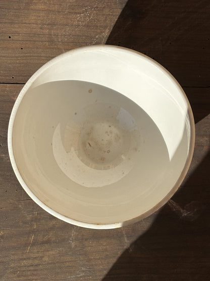 Cafe au Lait kaffeskål (bol) fra Sarreguemines med grønt mønster