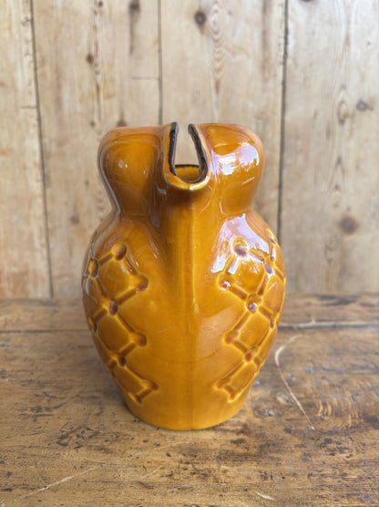 Brown glazed French pitcher