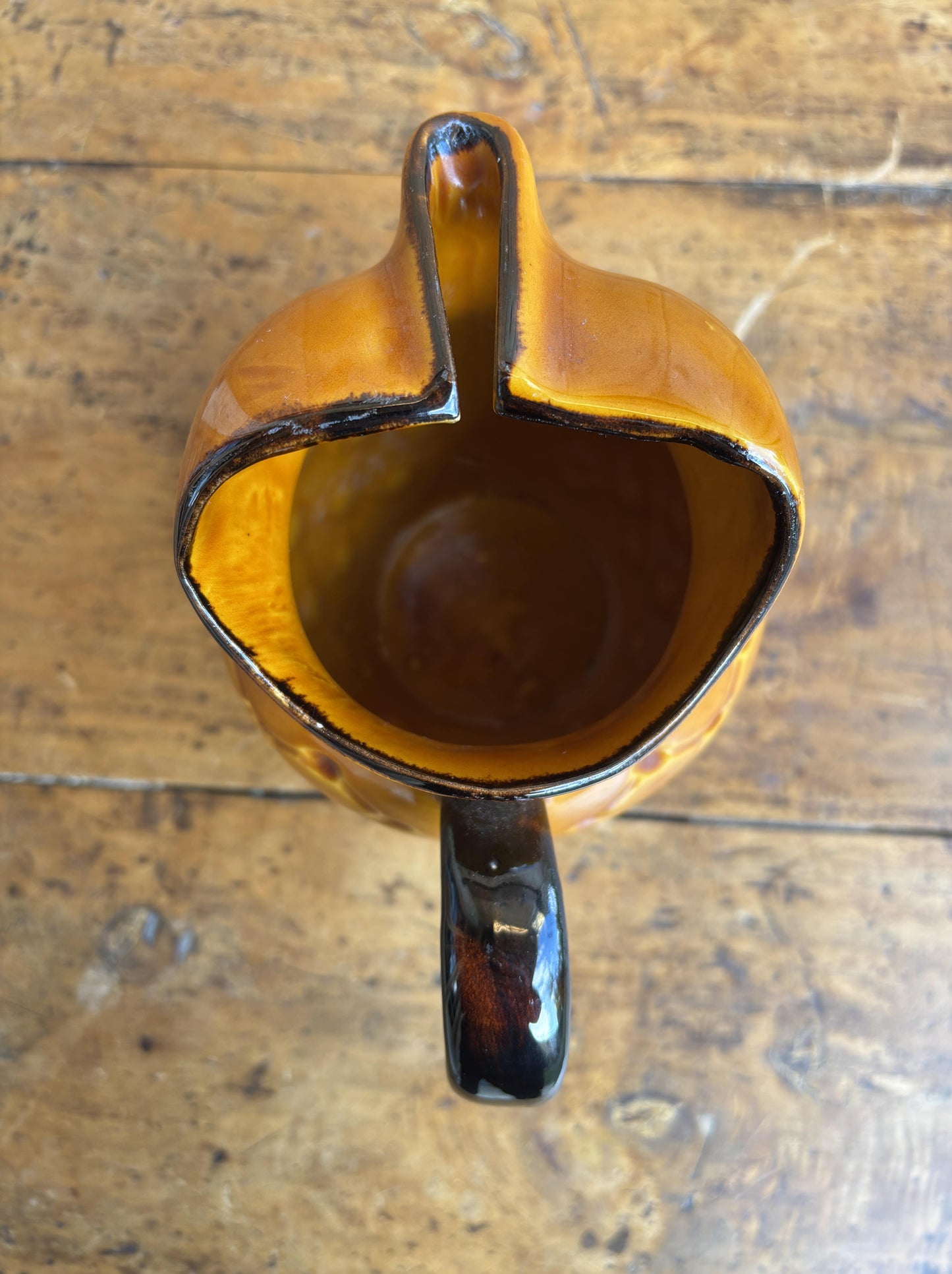 Brown glazed French pitcher