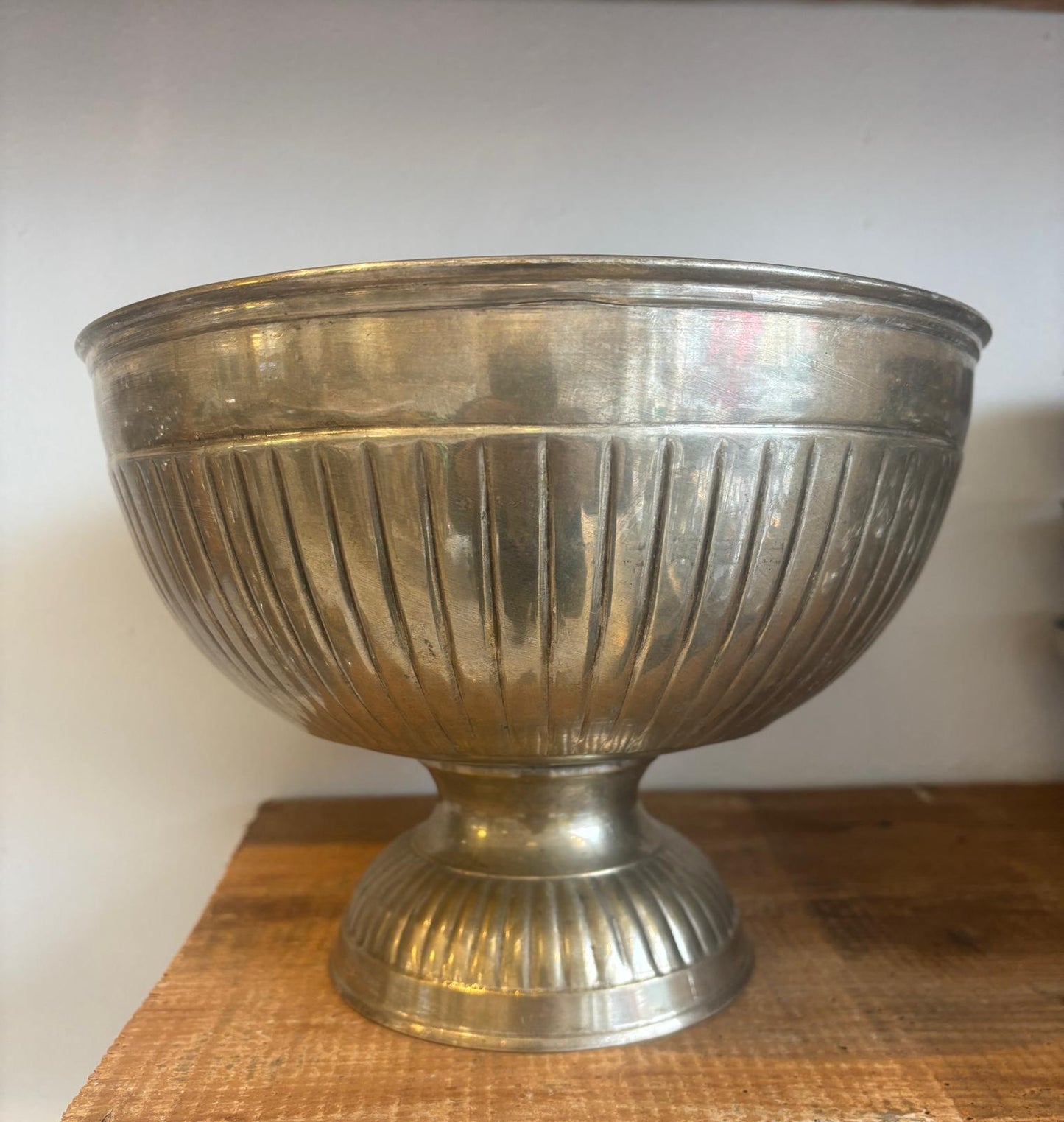 Champagne bowle eller køler, patineret