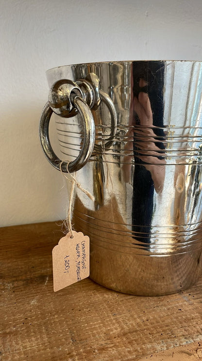 Champagnekøler, bistrostil med brede håndtag