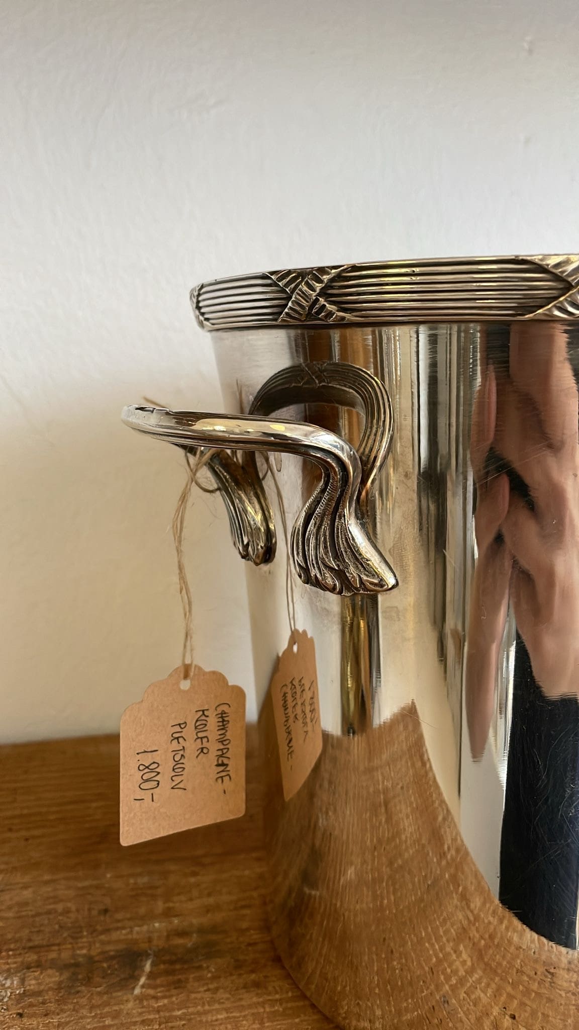 Champagnekøler Pletsølv mønsterkant