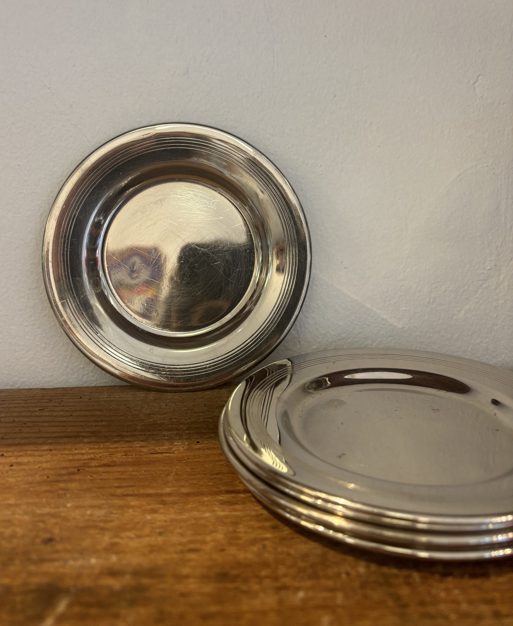 Coaster, forsølvet med fine detaljer