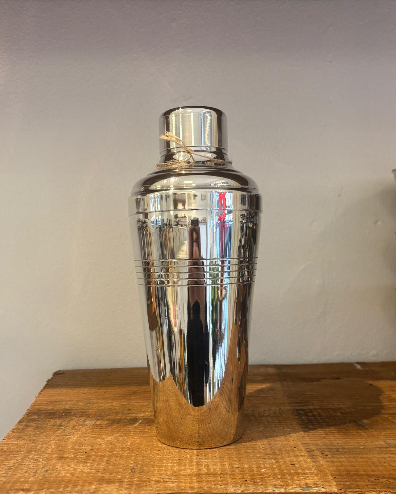 Cocktail shaker i pletsølv i virkelig god stand