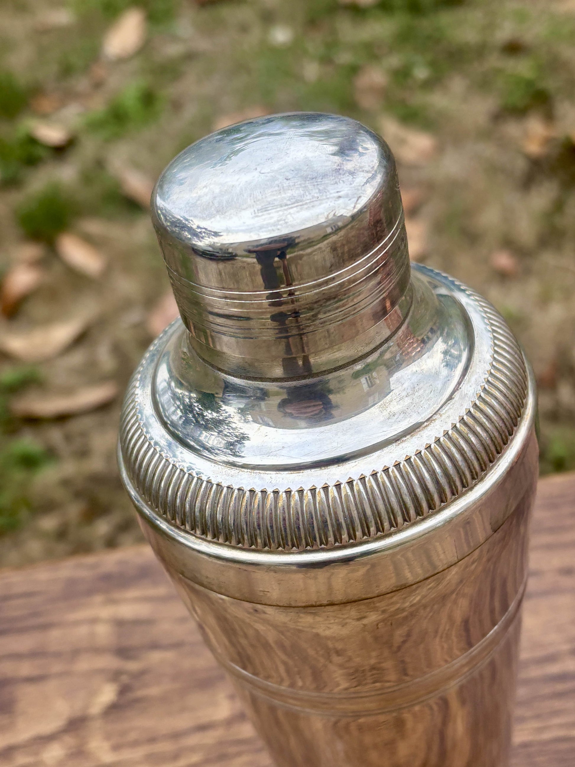 Silver plated cocktail shaker