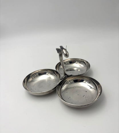 Coupelle, patineret i pletsølv