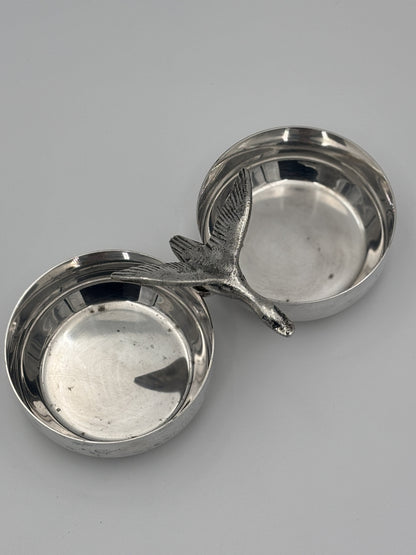 2-coupelle med flyvende fugl