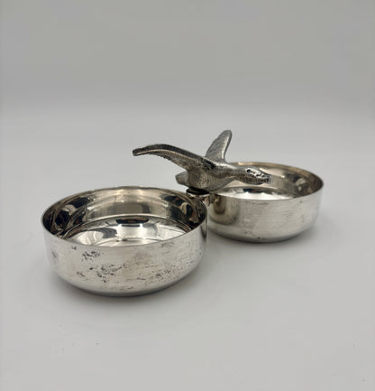 2-coupelle med flyvende fugl