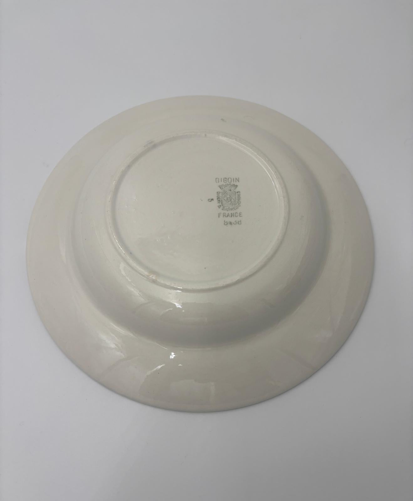 Dyb Digoin tallerken med grønt mønster