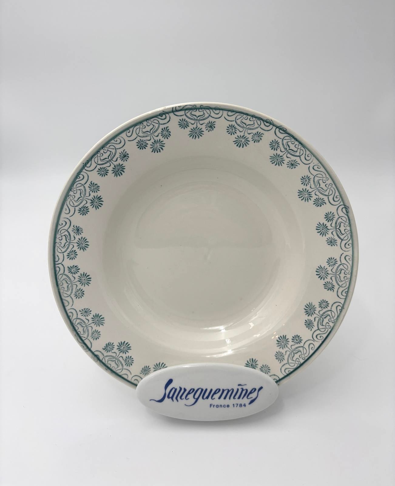 Dyb Digoin tallerken med grønt mønster