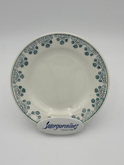 Digoin tallerken med grøn kant