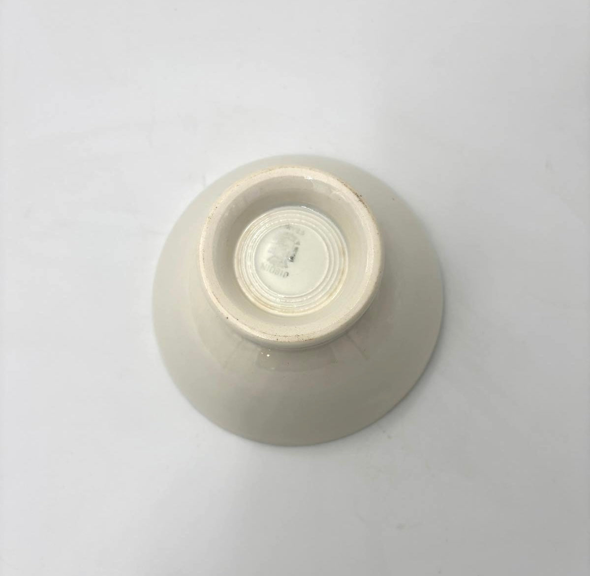 White café au lait bowl from Digoin