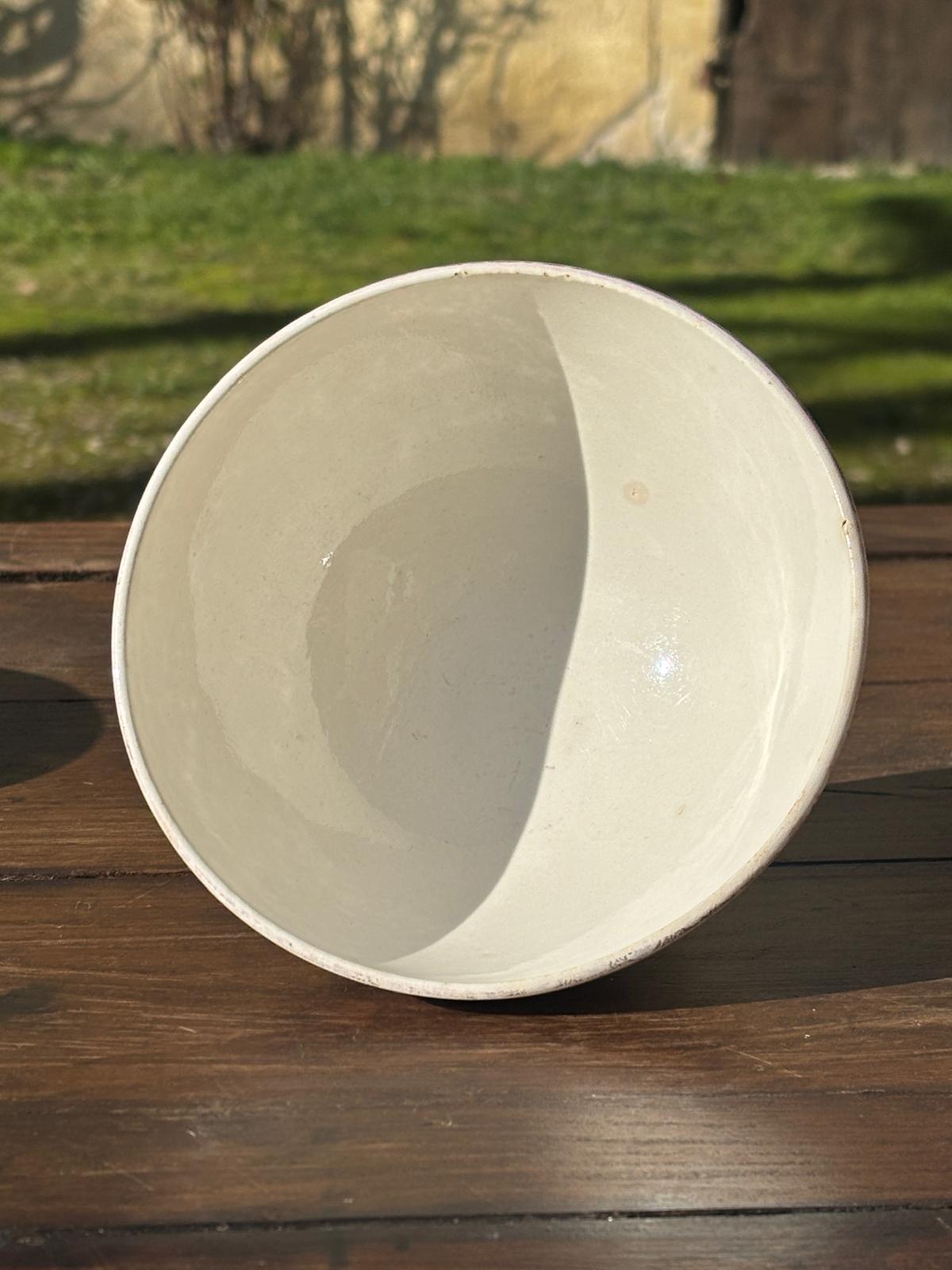 Digoin rosa cafe au lait bol