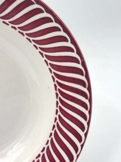 Dyb tallerken fra Digoin, model Jacquot