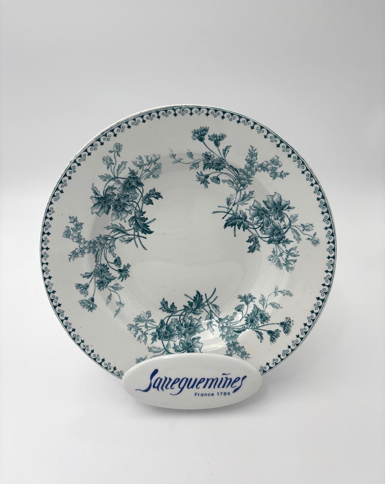 Sarreguemines dyb tallerken, model Elvire