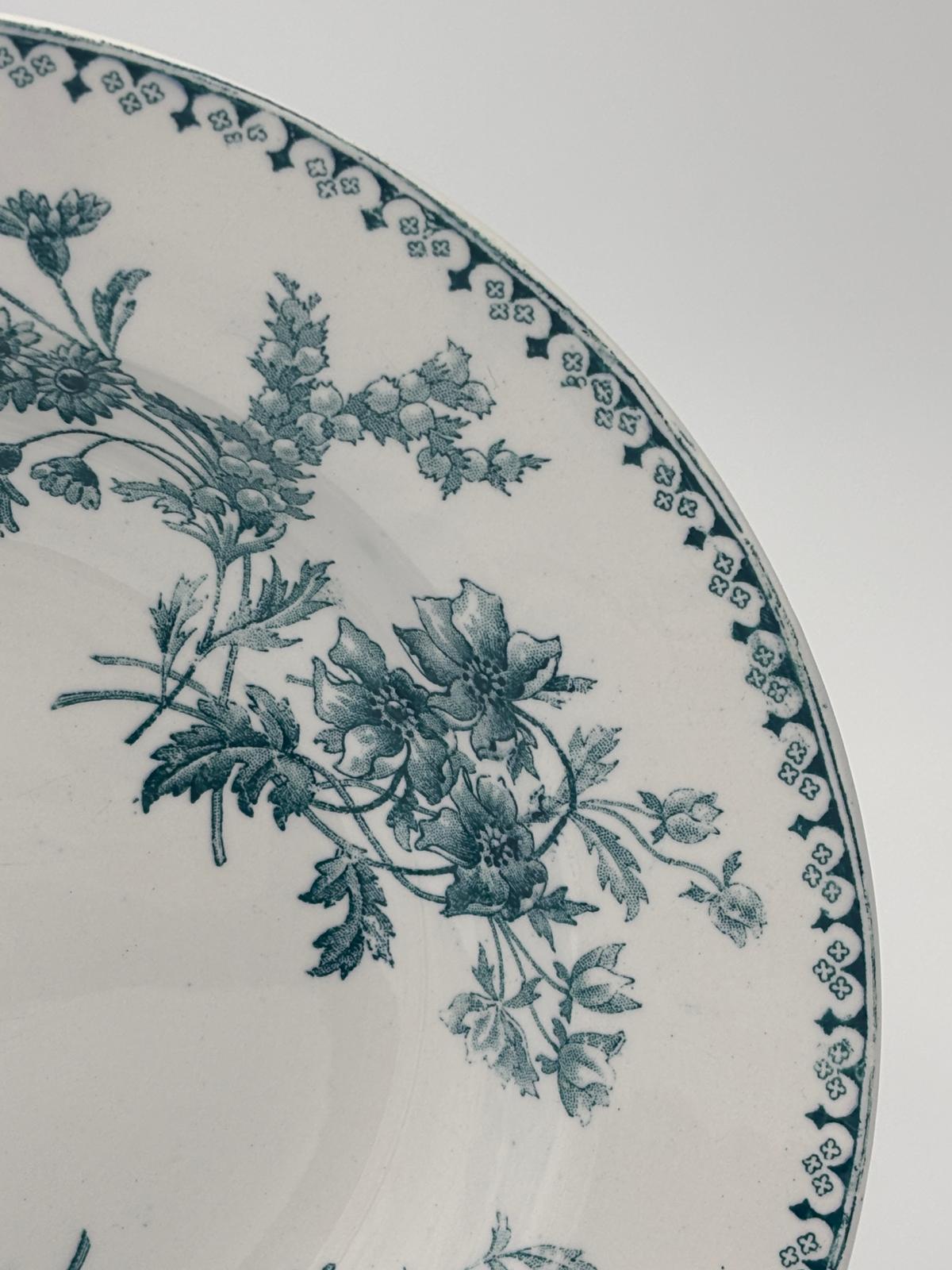 Sarreguemines dyb tallerken, model Elvire