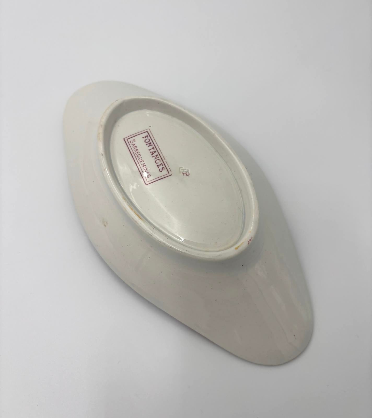 Sarreguemines ravier - model Fontanges