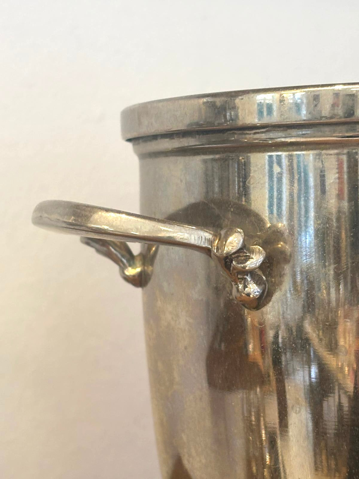 Forsølvet vintage isspand