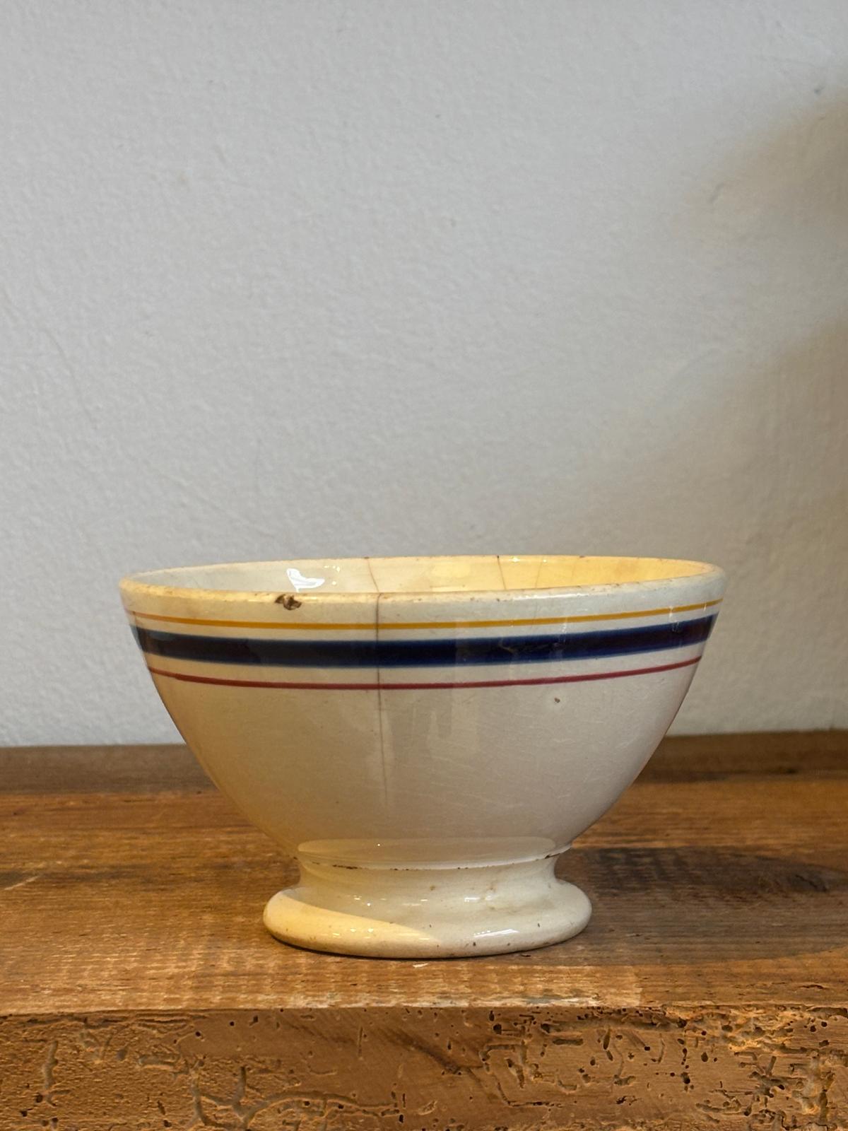 Gien Café au Lait skål fra 1800 tallet