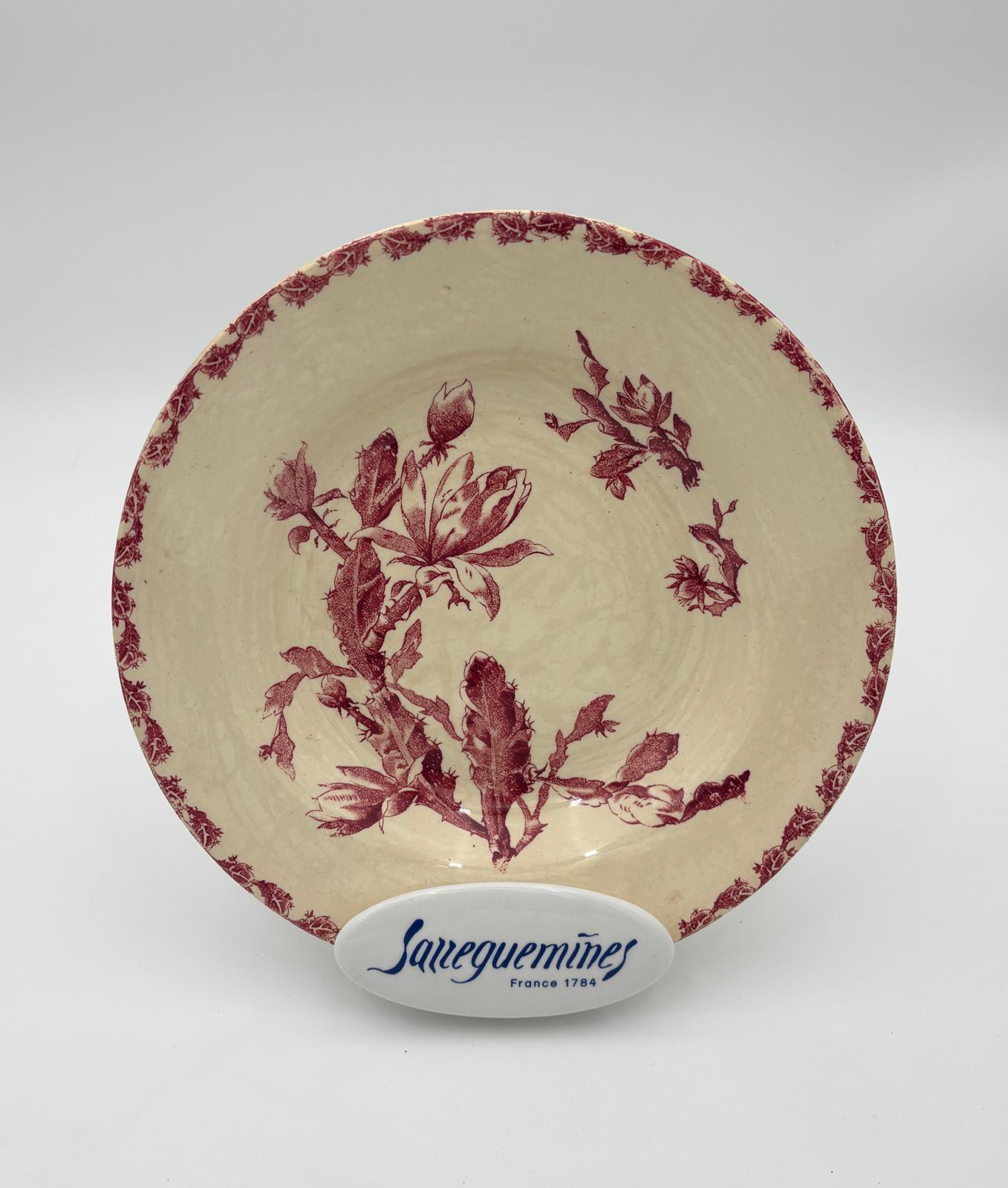 Gien dyb tallerken, model Cactus