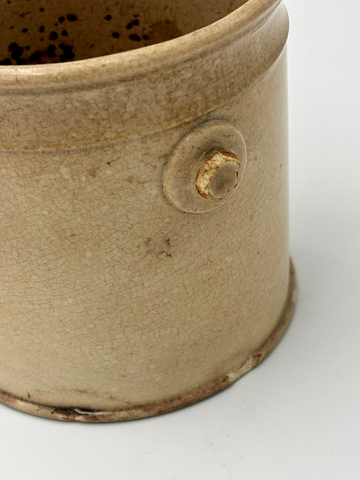 Antik glaseret fransk krukke