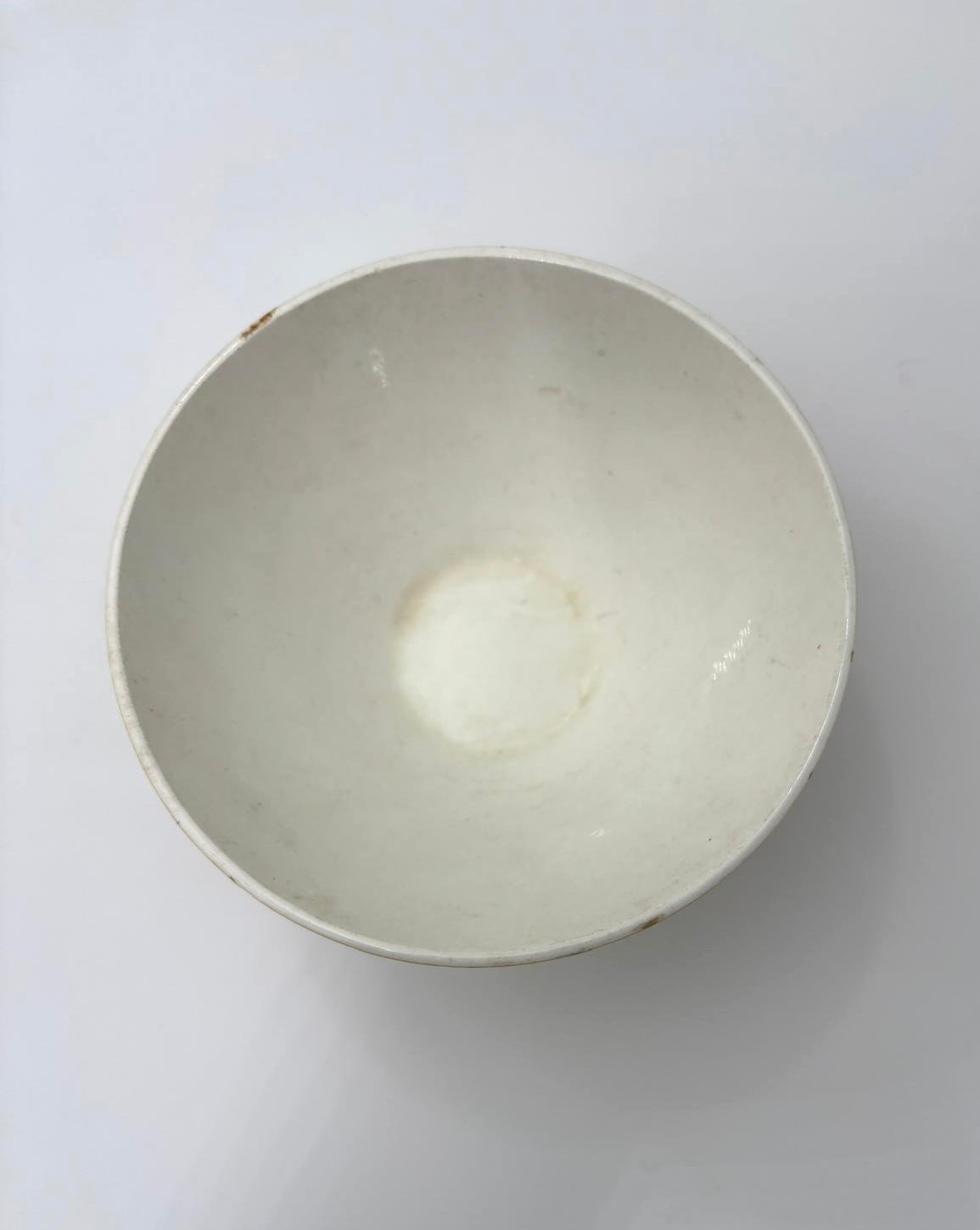 Gul café au lait skål fra Digoin