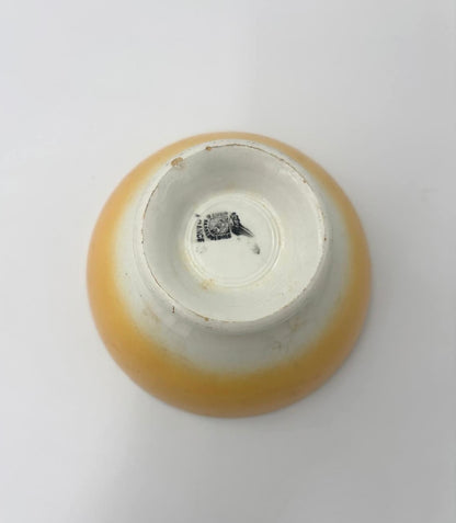 Gul café au lait skål fra Digoin