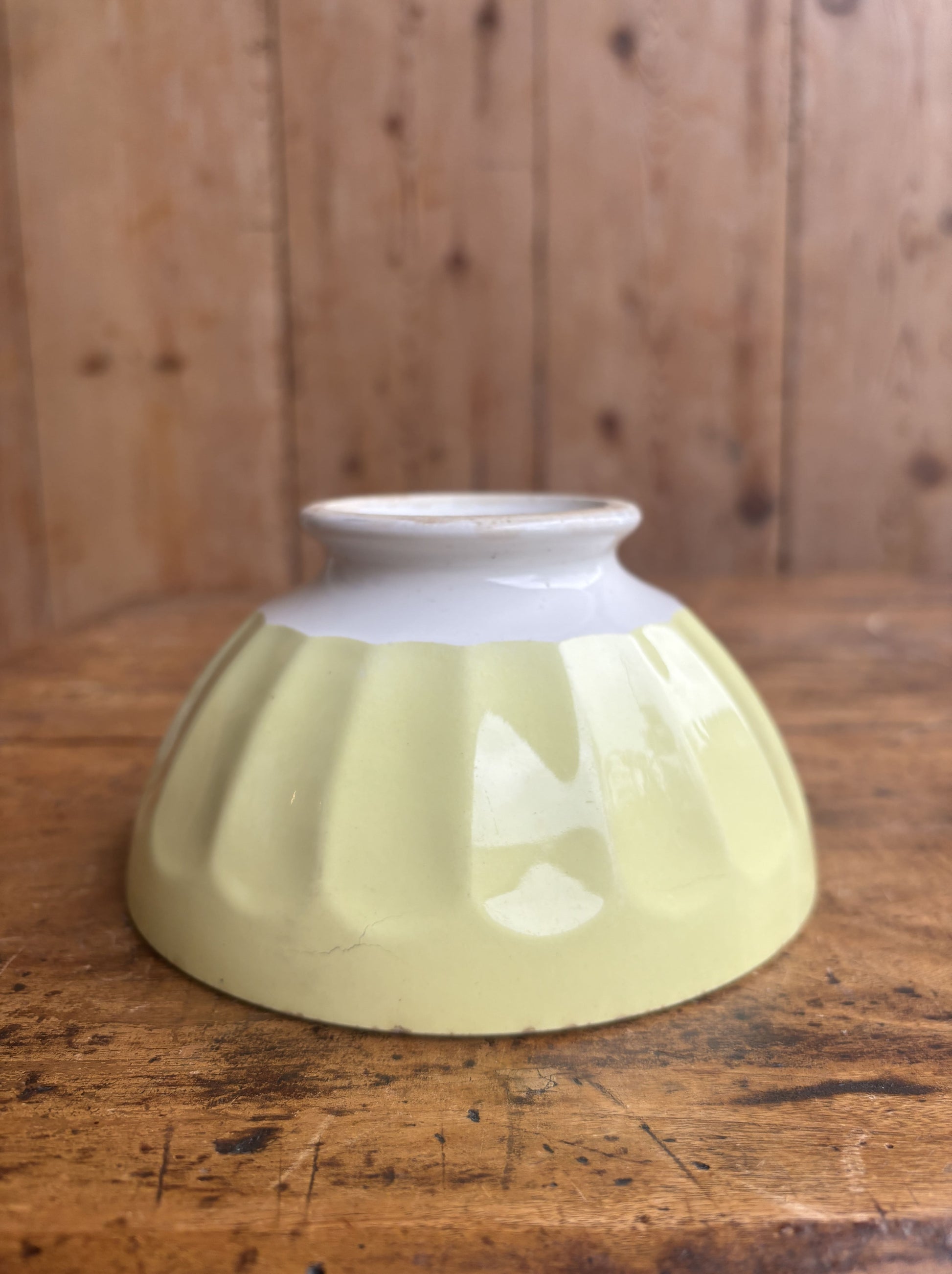 Gul cafe au lait bol fra Moulin des Loups