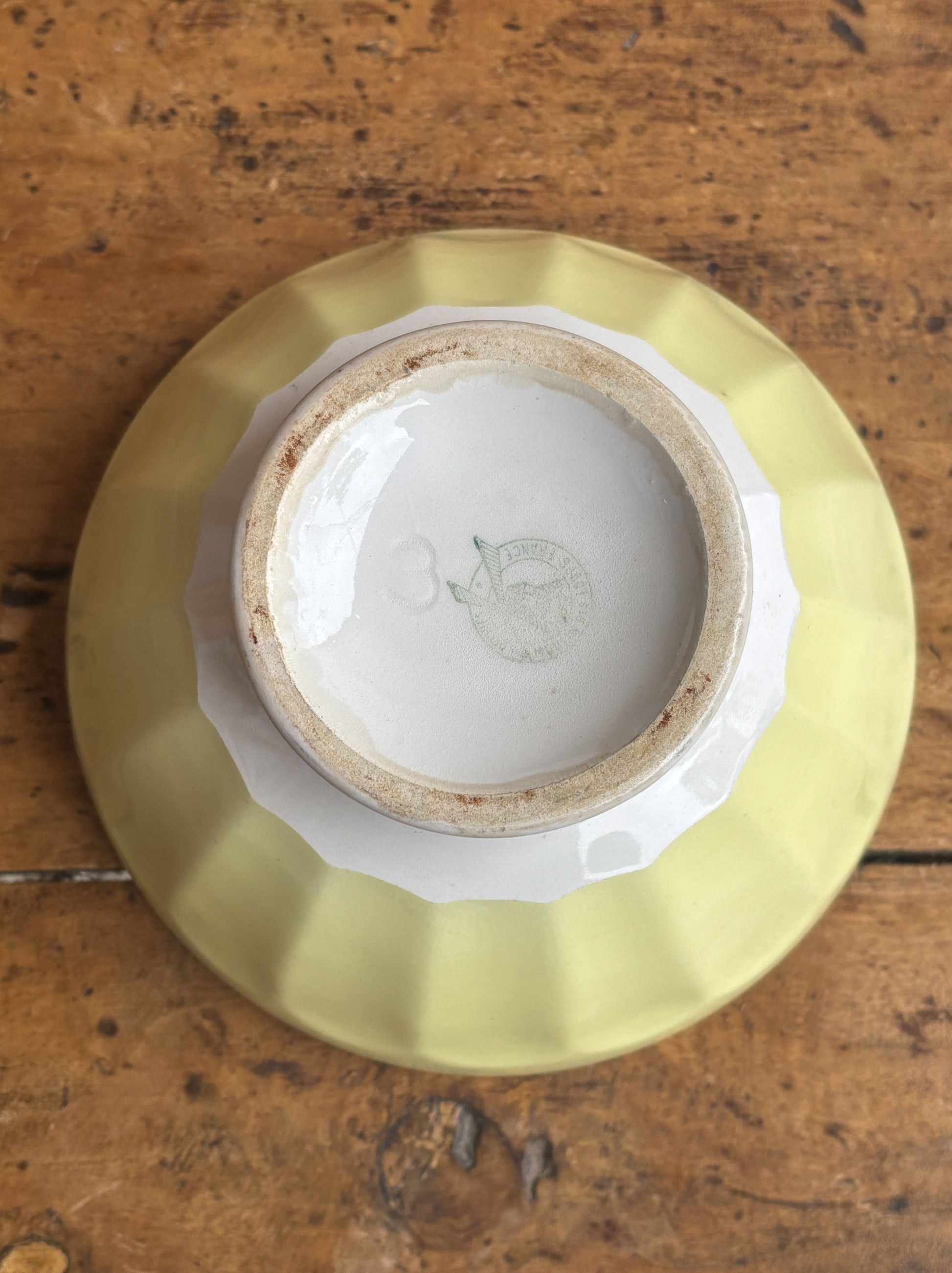Gul cafe au lait bol fra Moulin des Loups