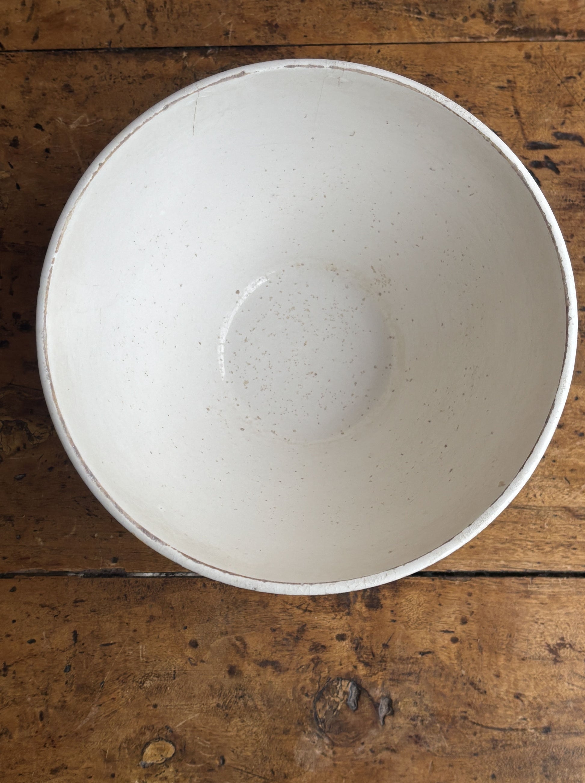 Gul ternet bol / cafe au lait skål fra Sarreguemines