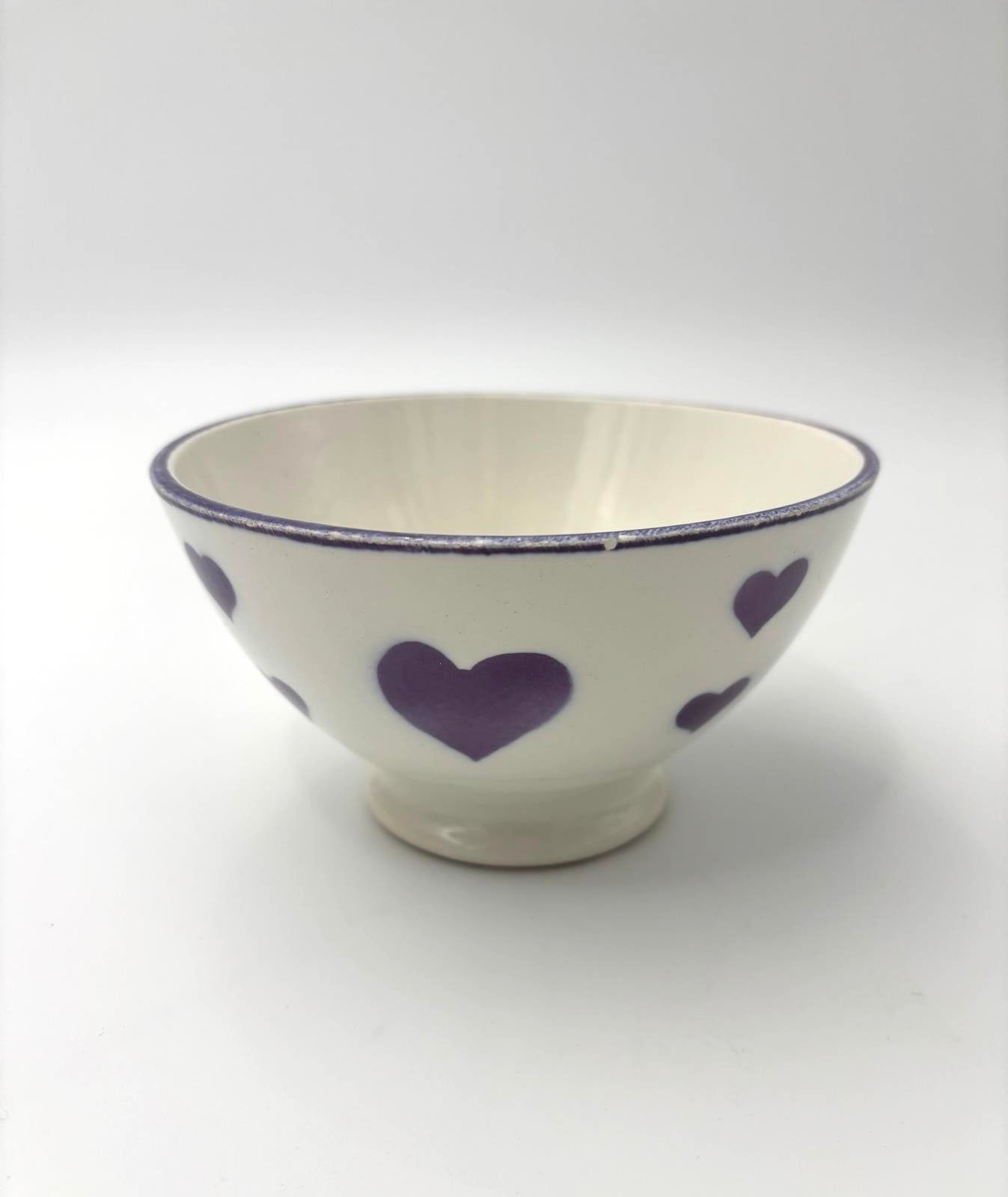 Cafe au lait skål  kaffe bol med lille hjerter