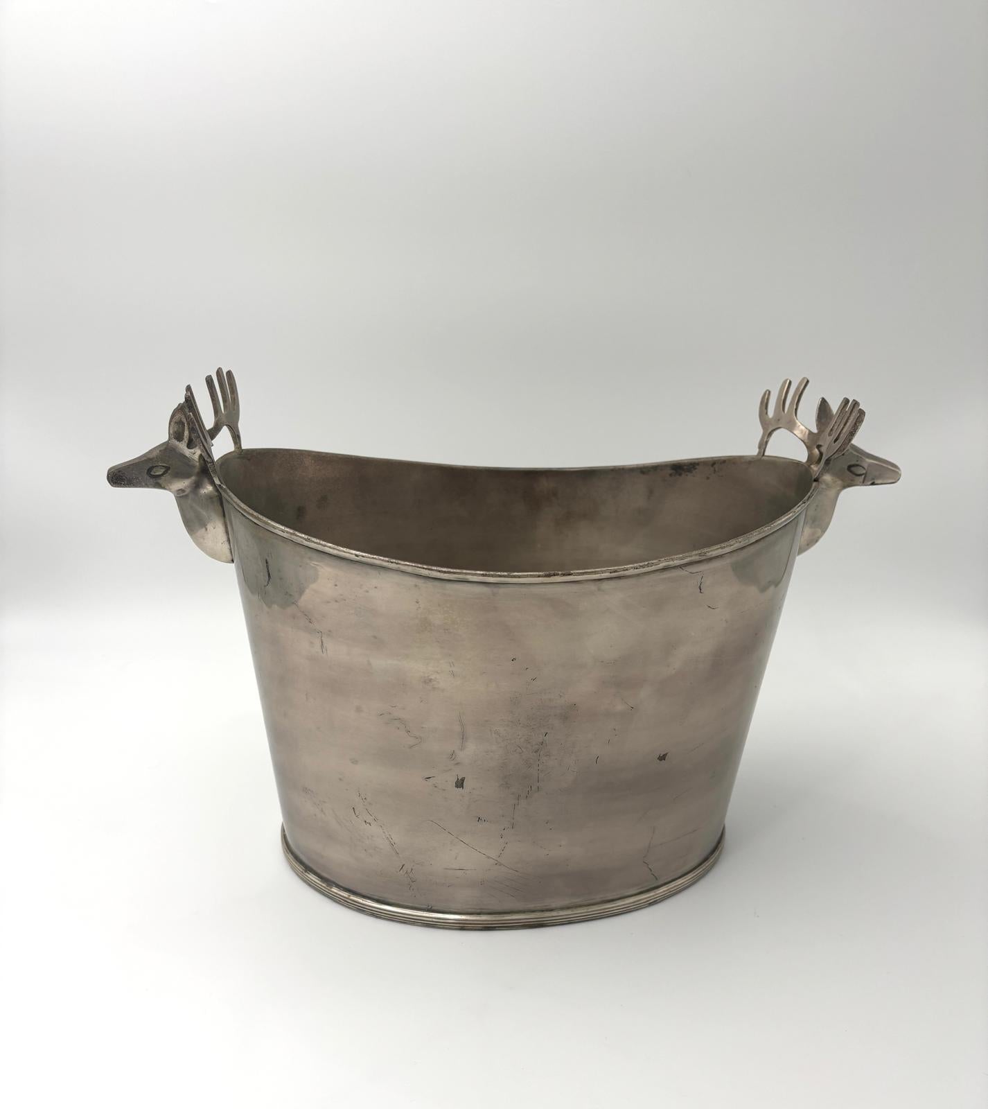 Champagnekøler med hjortehoveder - dobbelt størrelse