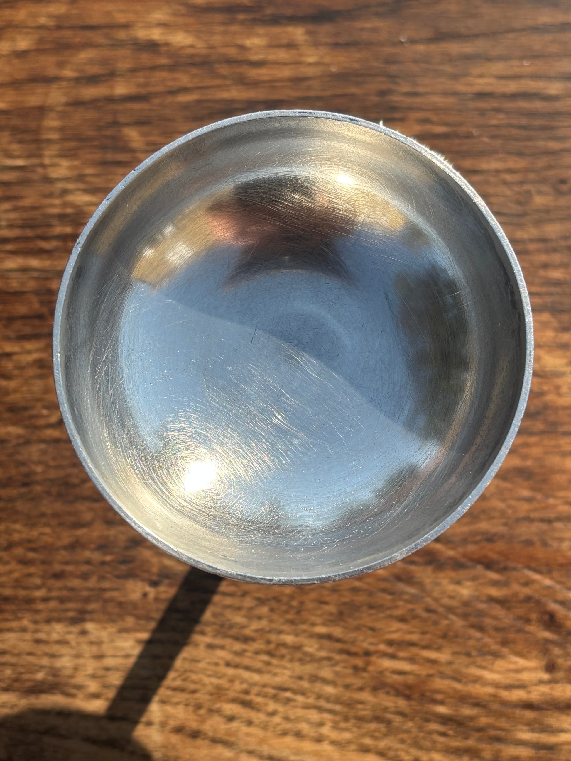 Isskål i pletsølv