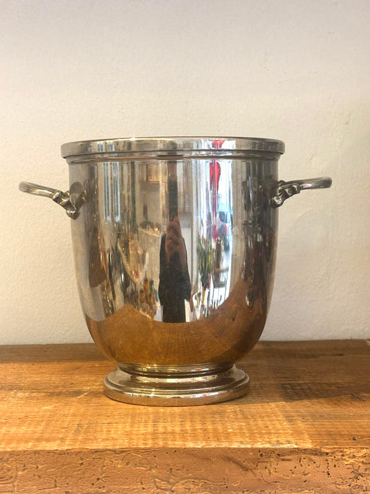 Forsølvet vintage isspand