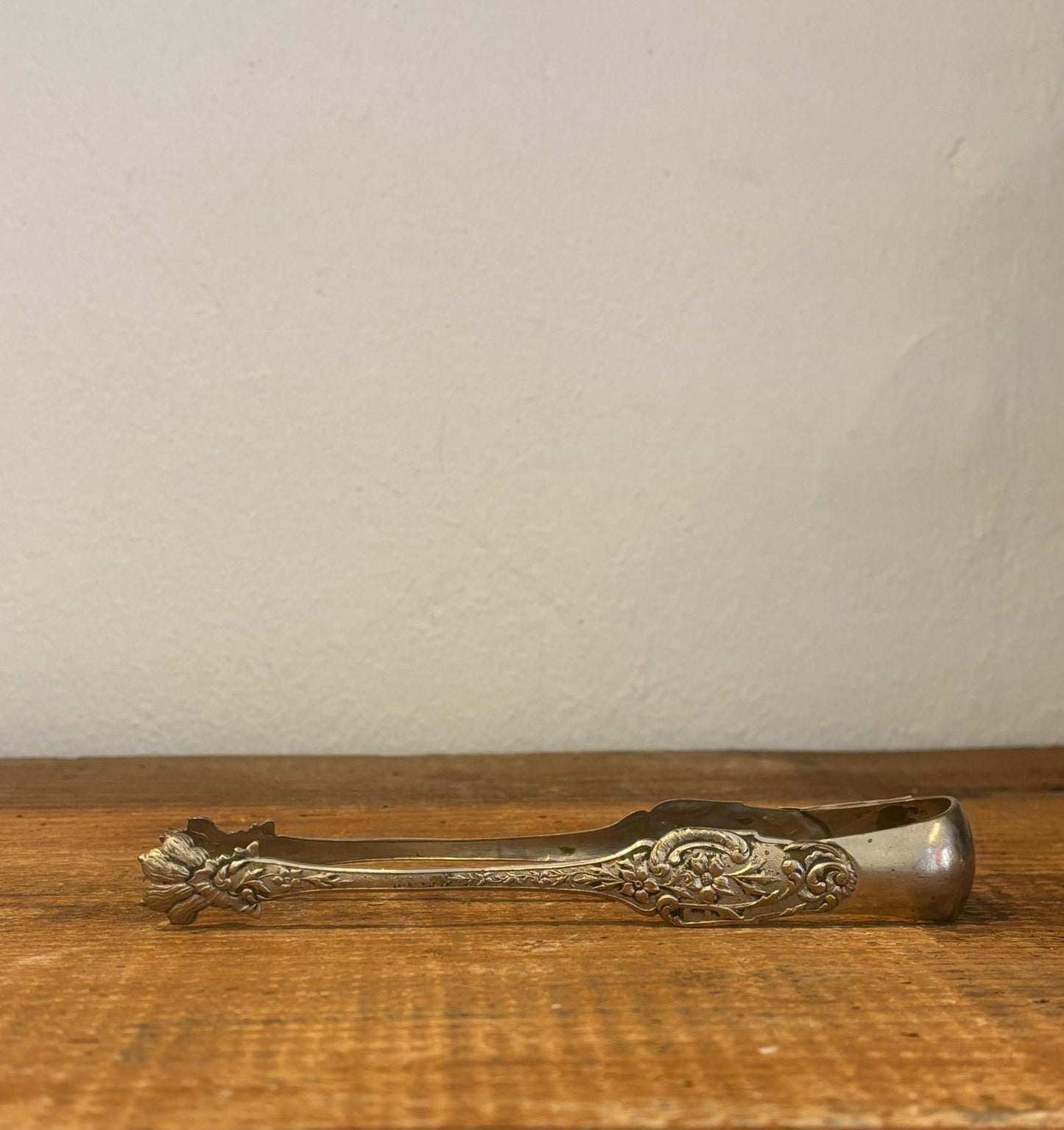 Forsølvet, patineret vintage istang