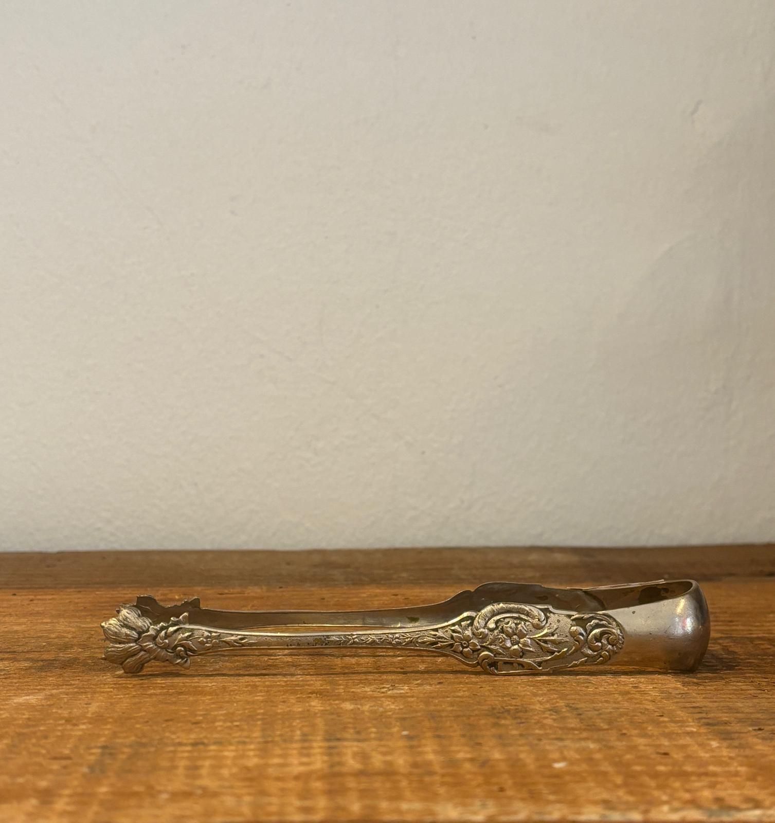 Forsølvet, patineret vintage istang