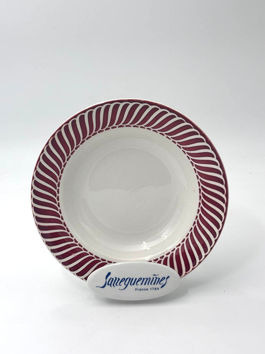 Dyb tallerken fra Digoin, model Jacquot