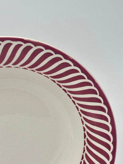 Sarreguemines tallerkner - model Jacquot, røde