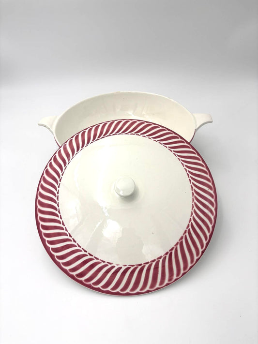 Digoin terrin med låg - model Jacquot