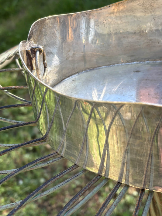Forsølvet fad/jardinière