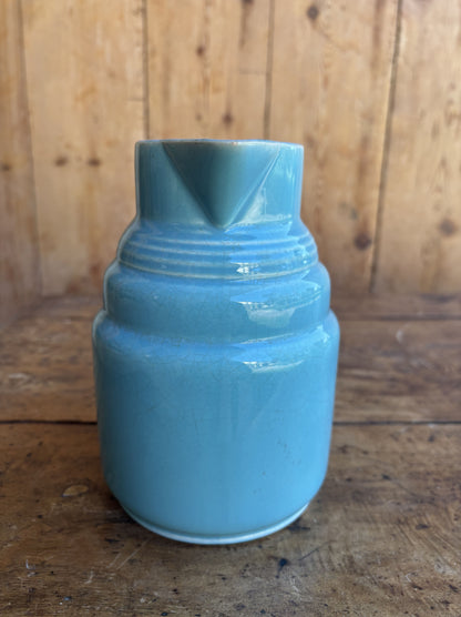 Turkis glaseret kande - front