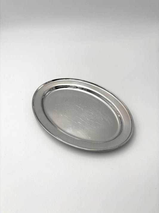 Lille ovalt stålfad